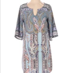 TUA size small paisley shift dress